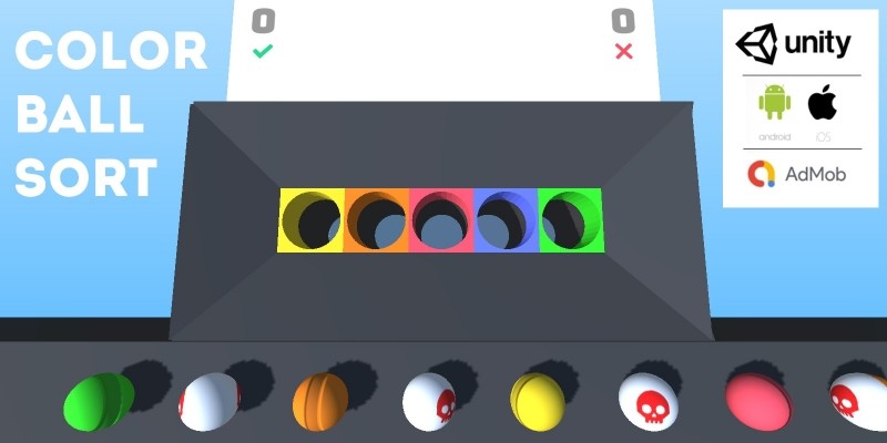 Color Sort 3D - Complete Unity Hyper Casual Game