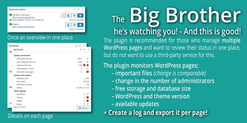 Big Brother - Managing Multiple WordPress Sites