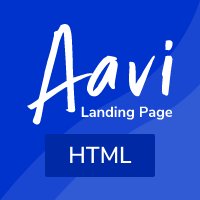 Aavi - App Landing page