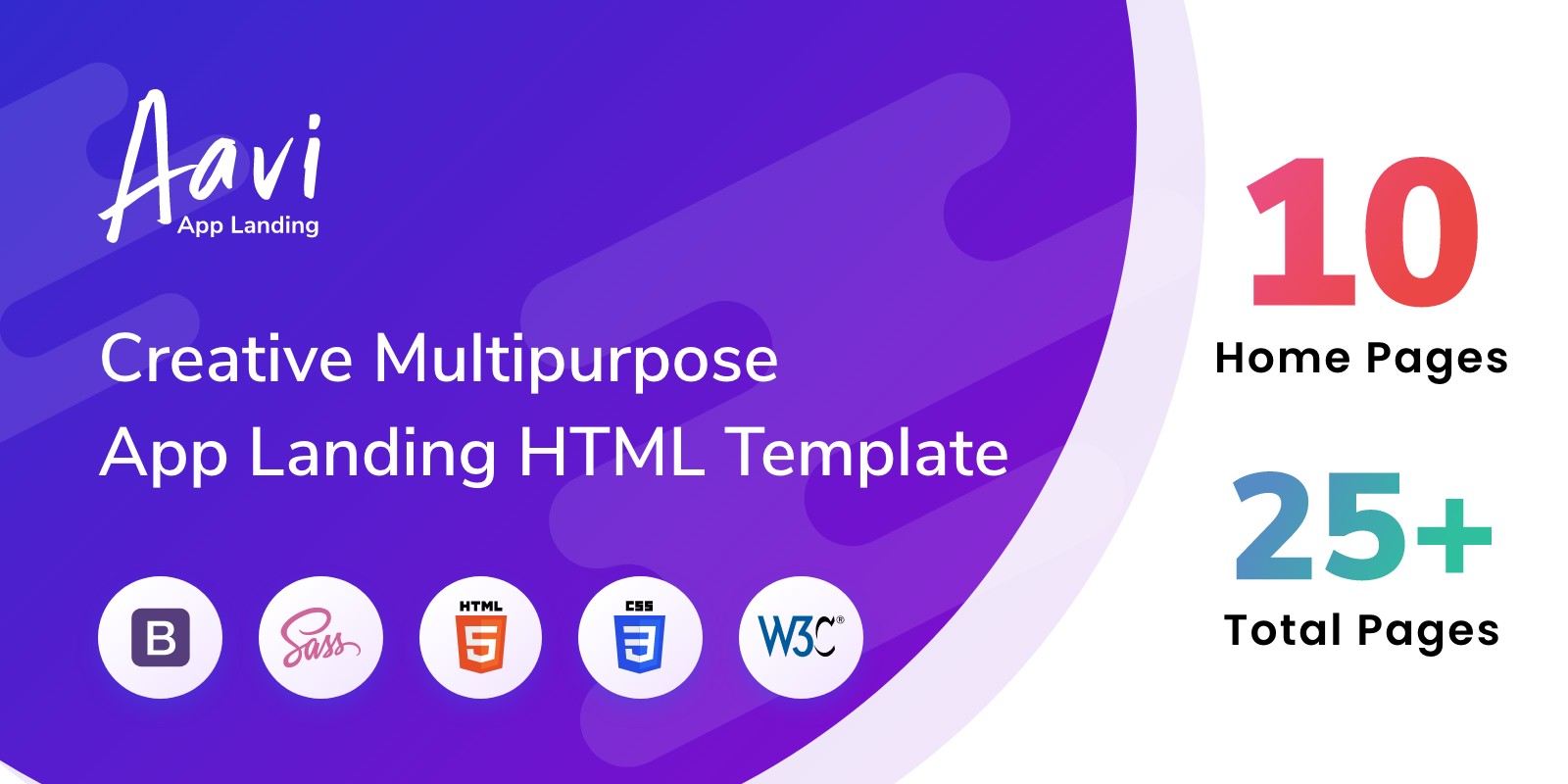 Aavi - App Landing page