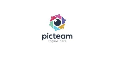 Picteam Logo Template