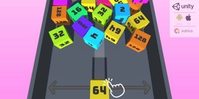2048 Chain Cube Merge 3D Complete Unity Puzzle