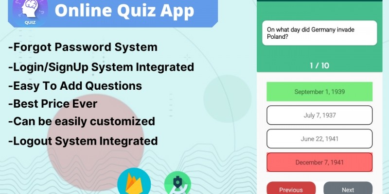 Quizzy - Online Quiz App Android Source Code
