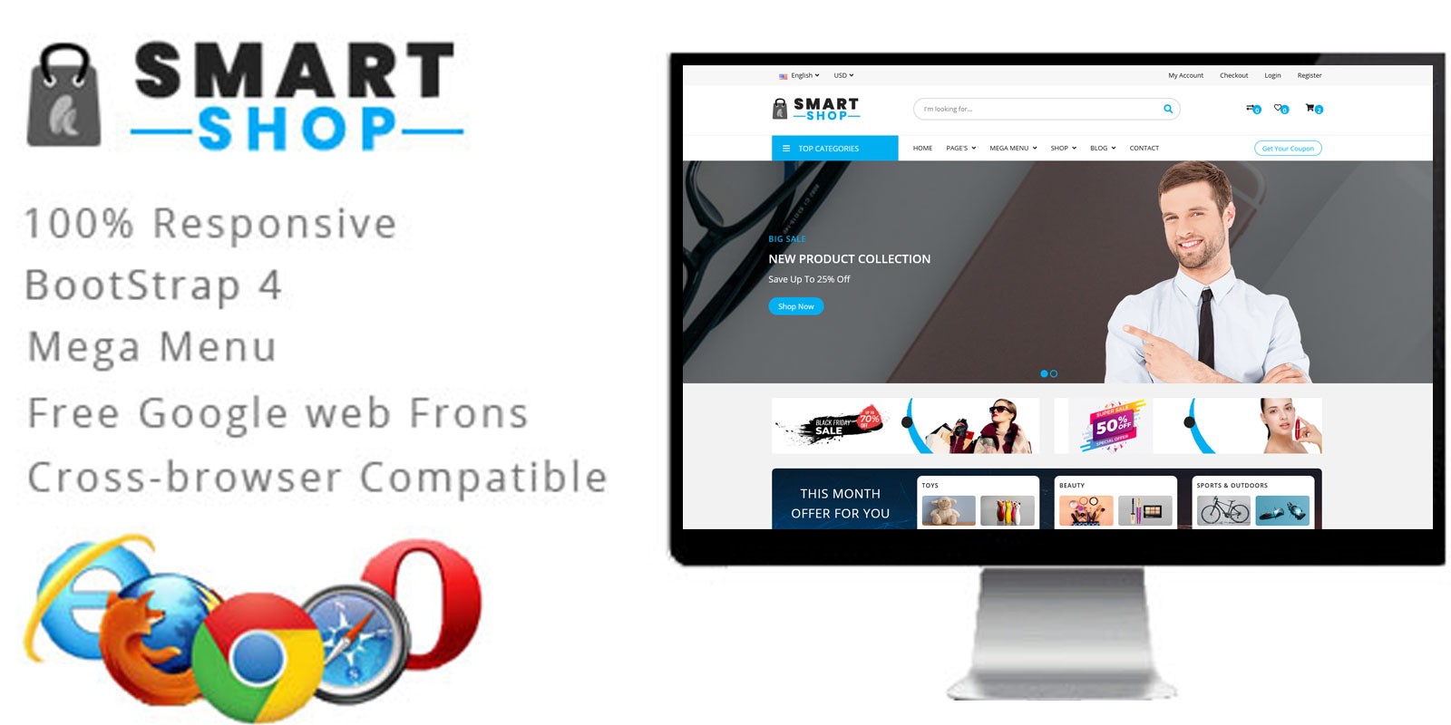 SmartShop Bootstrap HTML5 eCommerce Template
