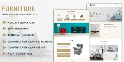 Furniture Store - HTML Landing Page Template