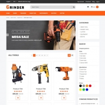 Grinder - Tools  And Equipment Classic HTML Page Screenshot 2