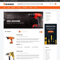 Grinder - Tools  And Equipment Classic HTML Page Screenshot 5