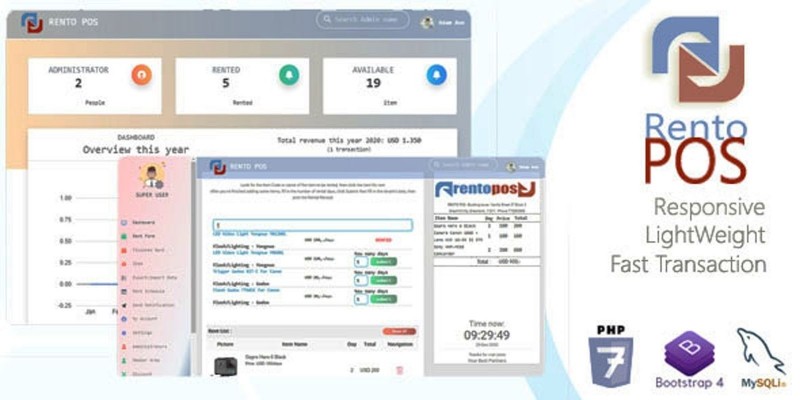 Rentopos Rental Management POS System PHP