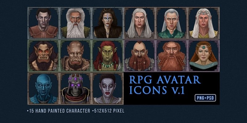 RPG Avatar Icons