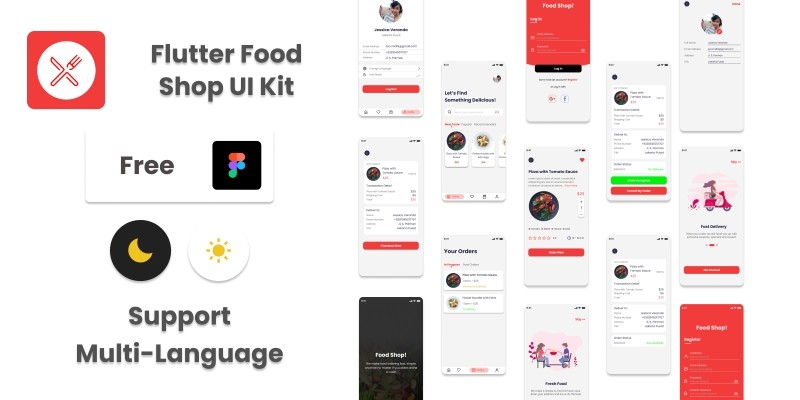 Flutter Food Shop UI Kit