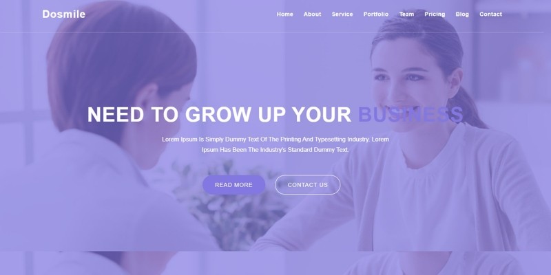 Dosmile Consulting And Business HTML5 Template