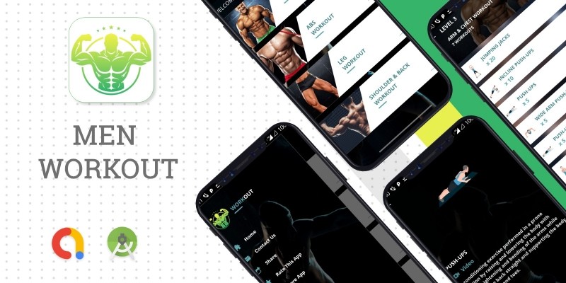 Men Fitness App - Android Source Code