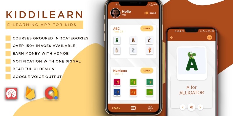 KiddiLearn - E-Learning Android App For Kids