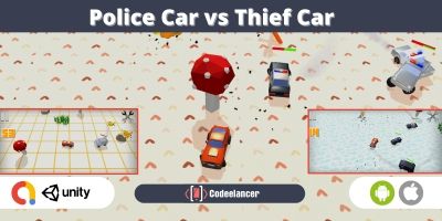 Police Car vs Thief Car Game - Unity Source Code