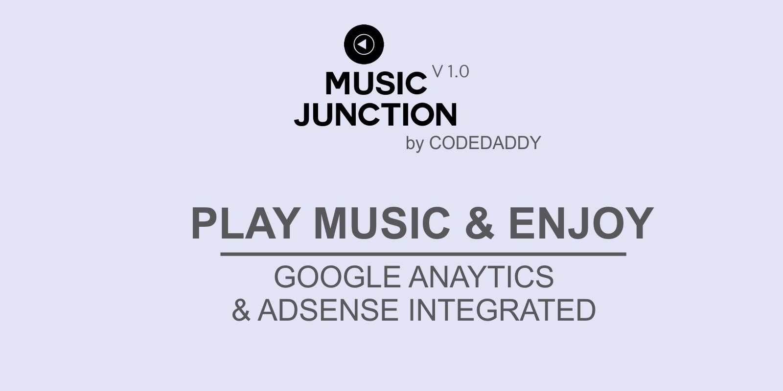 Music Junction - Music Player Website Script