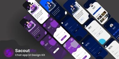 ScoutMe - Chat App UI Kit - Figma Project