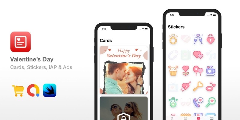 Valentines Day - Cards And Stickers iOS App