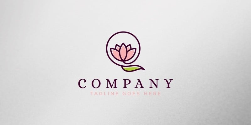 Letter Lotus Logo Template