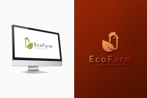 Eco Chicken Farm Logo Template Screenshot 2