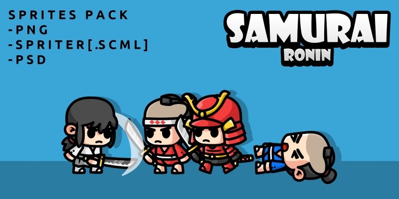 Samurai Ronin Game Sprites