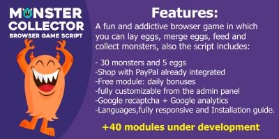 Monster Collector - Browser Game Script