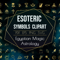 Spiritual Sacred Magic Elements Astrology Symbol