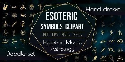 Spiritual Sacred Magic Elements Astrology Symbol