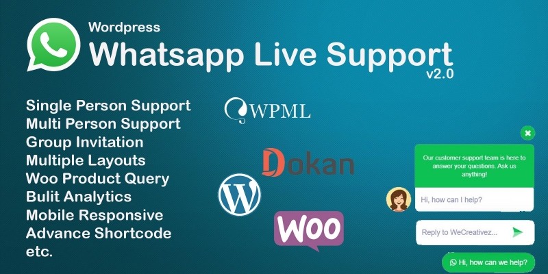 WordPress WhatsApp Support Plugin