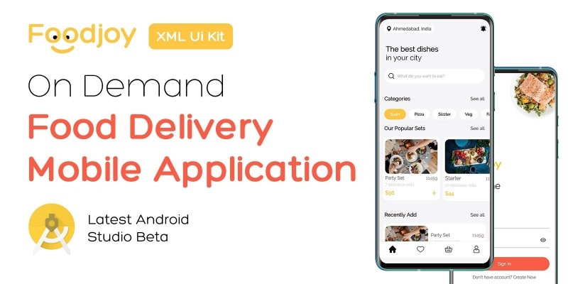 Foodjoy - On Demand Food Delivery App UI Kit