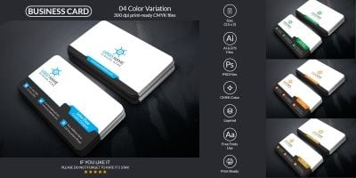 Clean And Corporate Business Card Design