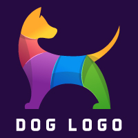Dog Modern Logo