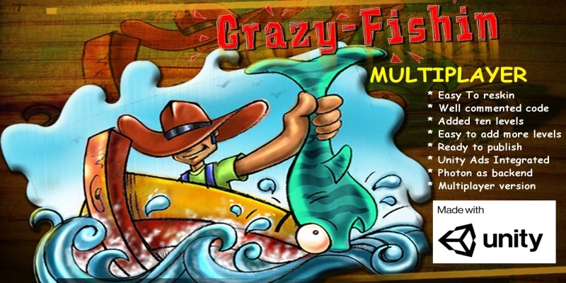 Crazy Fishin Multiplayer - Complete Unity Project