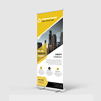 Modern Corporate Business Roll Up Banner Template