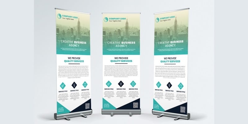 Corporate Business Agency Roll Up Banner Template