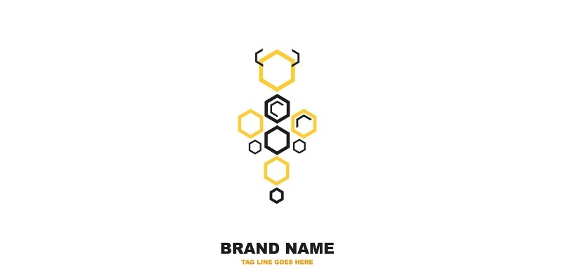 Modern Bee Logo Template