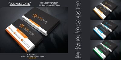 Corporate And Personal Business Card Design