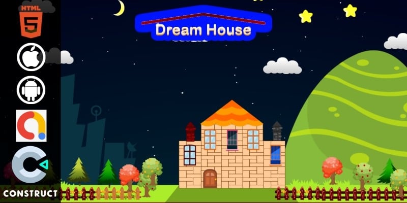 Dream House - Kids Educational Construct 3 Game