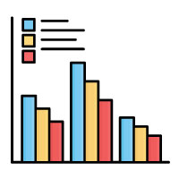 Graph Isolated Vector icon