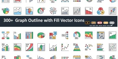 Graph Isolated Vector icon