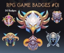 RPG Game Badges Pack 01 Screenshot 1
