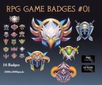 RPG Game Badges Pack 01 Screenshot 2