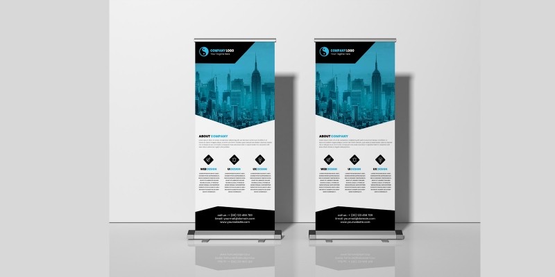 Simple Corporate Business Roll Up Banner Template