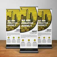 Stunning Business Agency Roll Up Banner Template