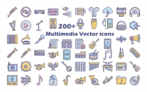 Multidiame and Music Vector Icons Screenshot 1