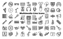 Multidiame and Music Vector Icons Screenshot 5