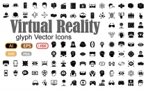 100 Virtual Reality Flat Inside Vector icons  Screenshot 3