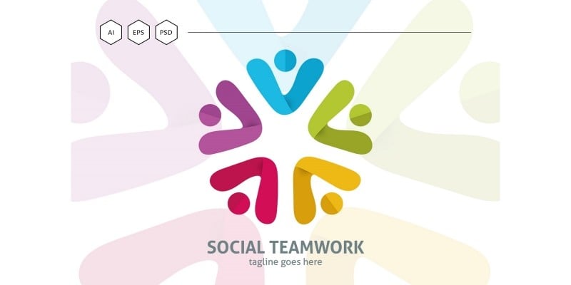 Social Teamwork Logo