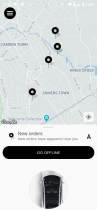 Black Taxi App UI Kit Screenshot 13