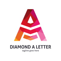 Diamond A Letter Logo