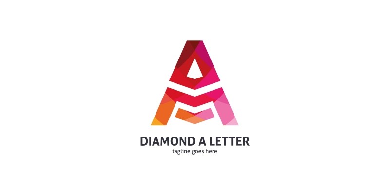 Diamond A Letter Logo
